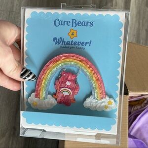 CARE BEARS CHEER BEAR RAINBOW ACRYLIC PIN